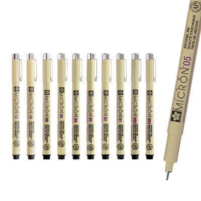 Sakura ปากกาตัดเส้น Pigma Micron สีดำ