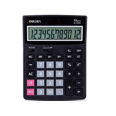 เครื่องคิดเลข  รุ่น 1519A  หน้าจอ 12 หลัก Deli