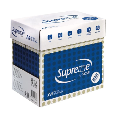 กระดาษ A4 ขนาด 80 แกรม 1 ลัง Supreme