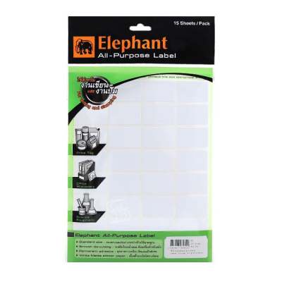 ป้ายสติ๊กเกอร์อเนกประสงค์ทั่วไป A8 25*38 มม.Elephant