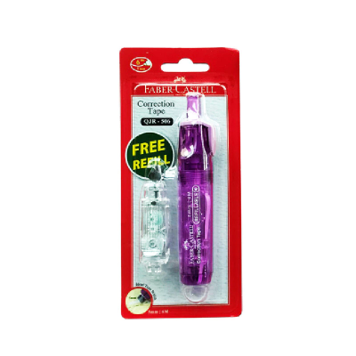 เทปลบคำผิด QJR-506 สีม่วง ขนาด 5 มม. Faber-Castell