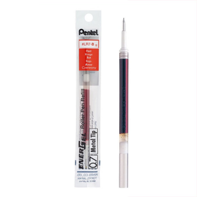 ไส้ปากกา สีแดง LR7-B เบอร์ 0.7 Pentel
