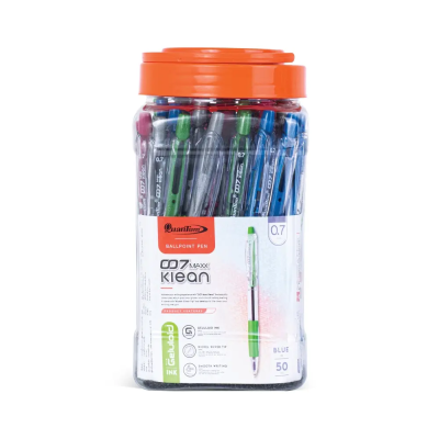 ปากกาลูกลื่น สีน้ำเงิน ขนาด 0.7 Quantum 007 Klean