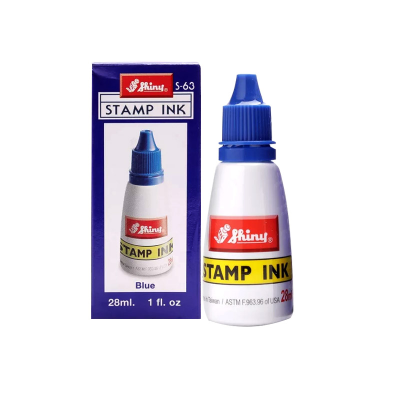 Shiny STAMP INK S-63 น้ำเงิน 28 ml.