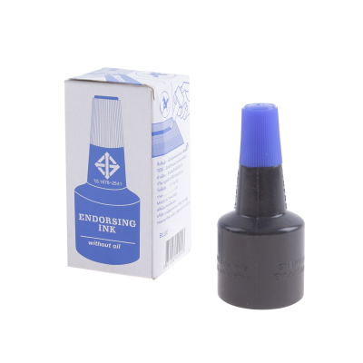 หมึกเติมแท่นประทับตรา สีน้ำเงิน 28 cc. Horse