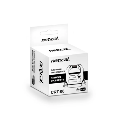 ผ้าหมึกเครื่องตอกบัตร CRT-06 สีแดง/ดำ Neocal
