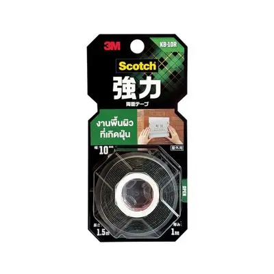 เทปกาวสองหน้า KB-10R   ขนาด 10 มม. x 1.5 ม. 3M-Scotch