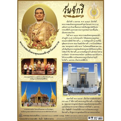 โปสเตอร์ความรู้ โปสเตอร์การศึกษา วันจักรี EP-322