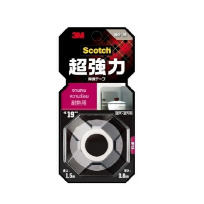 เทปกาวสองหน้า KHR-19R   ขนาด 19 มม. x 1.5 ม. 3M-Scotch