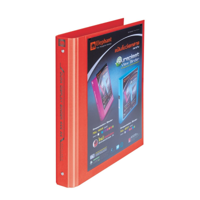 แฟ้มโชว์เอกสาร  รุ่น 444A4 ขนาด A4 Elephant  แดง