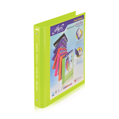 แฟ้มโชว์เอกสาร เอลเฟ่น รุ่น 4443A4 ขนาด A4 เขียว