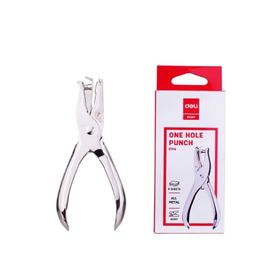 เครื่องเจาะกระดาษ รุ่น 0114 1รู  ขนาด 6MM Deli