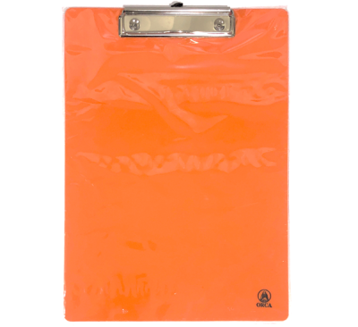 คลิบบอร์ดพลาสติก A4 คละสีทึบ ORCA