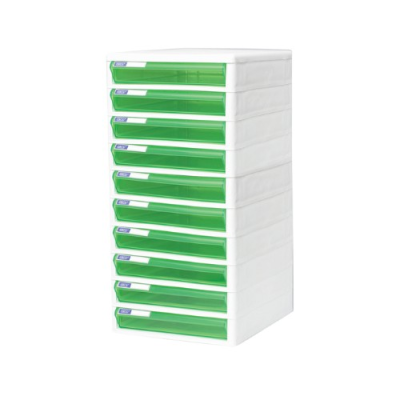 ตู้เอกสาร รุ่น TCB-10 โครงขาว 10 ชั้น Orca  ขนาด A4