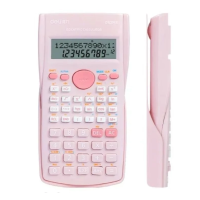 เครื่องคิดเลขวิทยาศาสตร์ 12 หลัก  No.D82MS มี 240 ฟังก์ชั่น ครอบคลุมคณิตศาสตร์ เคมี ฟิสิกส์ Deli