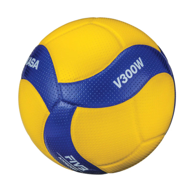 วอลเลย์บอล V300W เบอร์ 5 สีเหลือง/น้ำเงิน FIVB MIKASA
