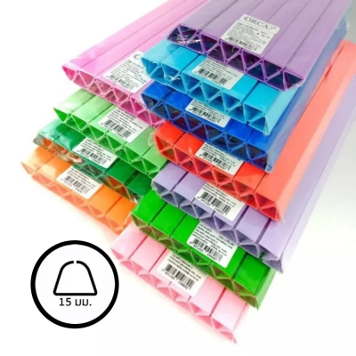 Orca สันรูด ขนาด 15 มม.คละสีทึบ 1 โหล Size A4