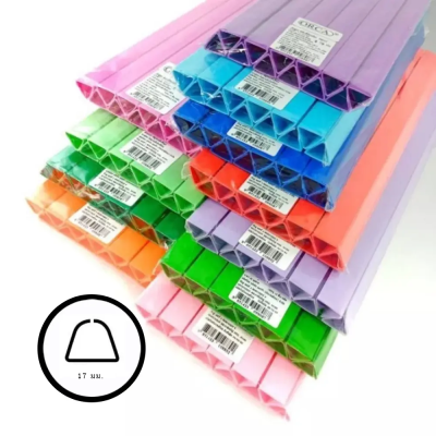 Orca สันรูด ขนาด 17 มม.คละสีทึบ 1 โหล Size A4