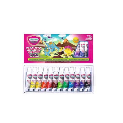 สีน้ำ สีน้ำเทมพาร่า 12 สี 3 มล. Master Art