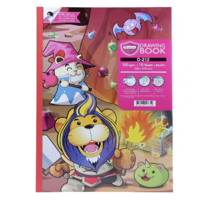 สมุดวาดภาพ Master Art D-212 100G 10 แผ่น