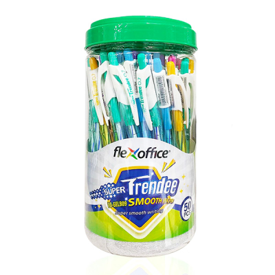 ปากกาลูกลื่น 0.7 มม. สีน้ำเงิน Flexoffice รุ่น FO-GELB09