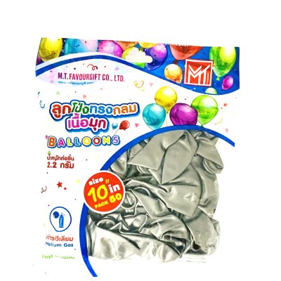 ลูกโป่งทรงกลม เนื้อมุก เนื้อยาง MT