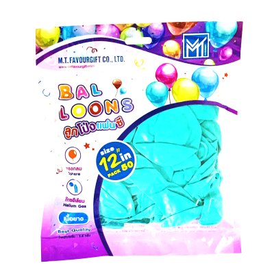 ลูกโป่งทรงกลม เนื้อมุก เนื้อยาง MT