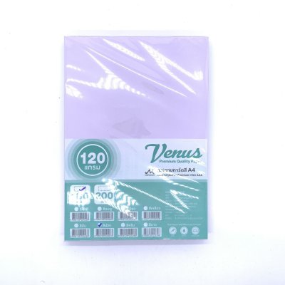 กระดาษการ์ดสี วีนัส  ขนาด A4 120 แกรม