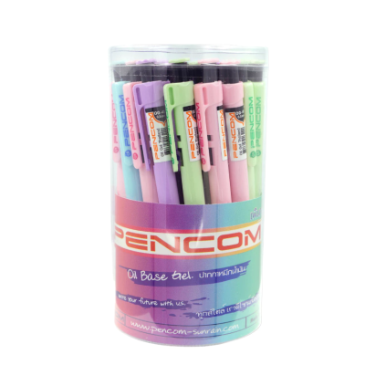 Pencom ปากกาหมึกน้ำมัน  OG-41 Fancy  น้ำเงิน 0.5 mm.