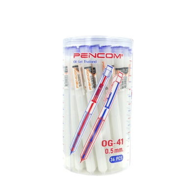 Pencom ปากกาลูกลื่นหมึกน้ำมัน OG-41 ขนาด 0.5 มม