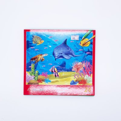 Colleen สีไม้ระบายน้ำ 24 แท่ง 24 สี