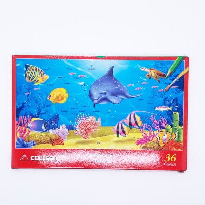 Colleen สีไม้ระบายน้ำ 36 แท่ง 36 สี