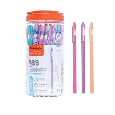 Quantum Skate 999 ปากกาลูกลื่น สีน้ำเงิน ขนาด 0.6 50 แท่ง