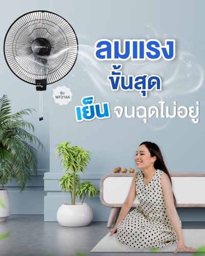 SMARTHOME Cool พัดลมแขวนผนัง 16 นิ้ว รุ่น WF216A