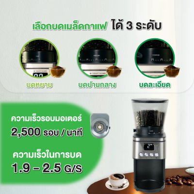 SMARTHOME เครื่องบดเมล็ดกาแฟ Coffee Grinder รุ่น SM-CFG2024