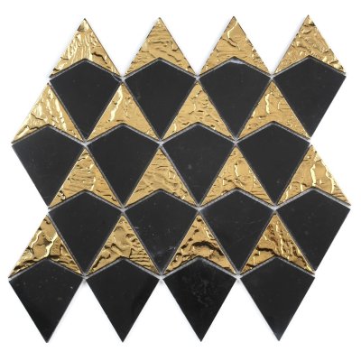 ArtMosaic_3D_Diamond_Shape_GoldBlack