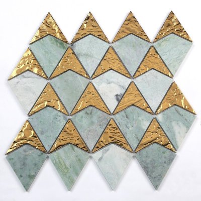 ArtMosaic_3D_Diamond_Shape_SilverJade