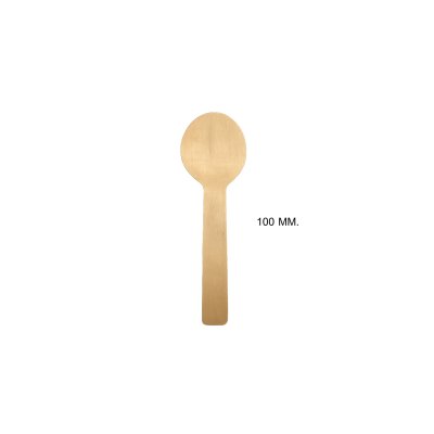 ช้อนไม้ไอศกรีมสั้น (Wooden Spoon)