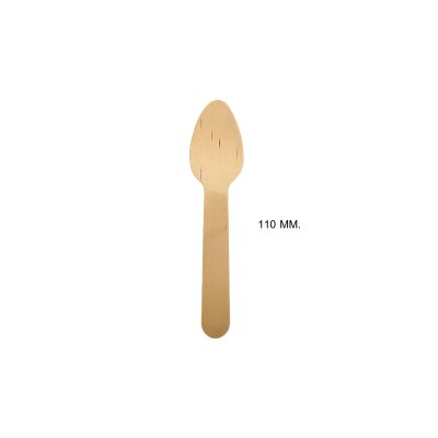 ช้อนไม้ไอศกรีมสั้น (Wooden Spoon)