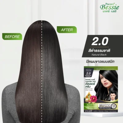 Pacare Bessie Natural Hair Color Cream - 2.0 Natural Black
