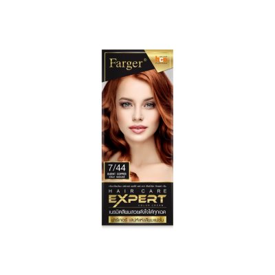 Farger HCE น้ำยาย้อมผม เบอร์ 7/44 สีเบิร์นท คอปเปอร์