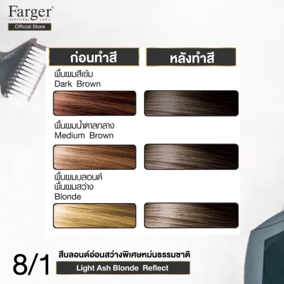 (Ash Shade) Farger HCE Hair Color Cream 100 ml.
