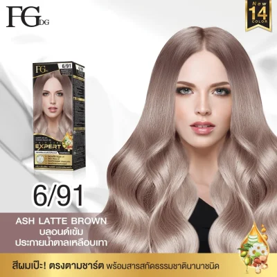 Farger FGDG น้ำยาย้อมผม เบอร์ 6/91 สี ASH LATTE BROWN Farger FGDG น้ำยาย้อมผม เบอร์ 6/91 สี ASH LATTE BROWN