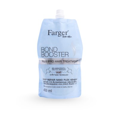 ฟาร์เกอร์ บอนด์ บูสเตอร์ เพล็กซ์ โปร แฮร์ ทรีทเม้นท์ 450 มล. - ทรีทเม้นท์ บำรุงลึก2ชั้น ฟื้นบำรุงพันธะแกนผม เคลือบปิดเกล็ดผม
