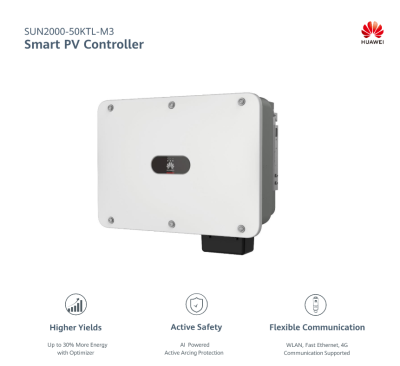 Inverter Huawei 50kW 3 phase On-Grid | SUN2000-50KTL-M3