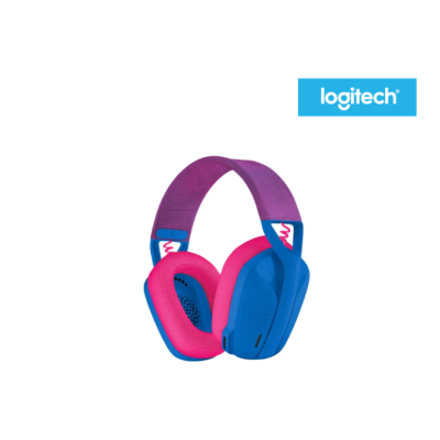 Logitech G435 LIGHTSPEED Wireless & Bluetooth Gaming Headset in blue with 40mm drivers and comfortable design