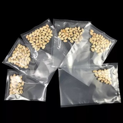 ถุงสุญญากาศลายเรียบซีล 3 ด้าน แบบหนา (หนารวม 220 ไมครอน) (100 ใบ/แพ็ค)