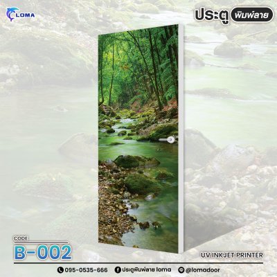 Waterfall print door (LOMA DOOR)