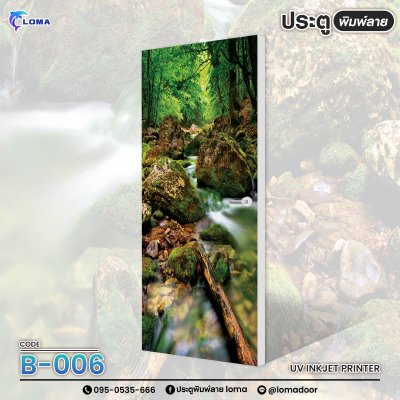 Waterfall print door (LOMA DOOR) Waterfall print door (LOMA DOOR)