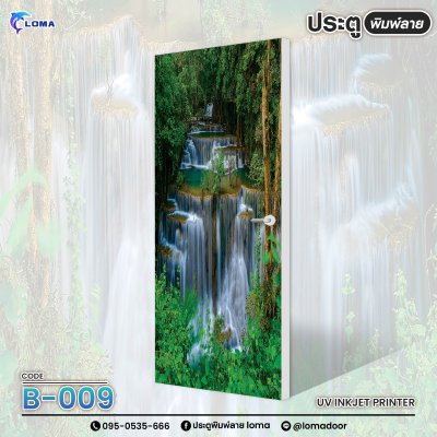 Waterfall print door (LOMA DOOR)